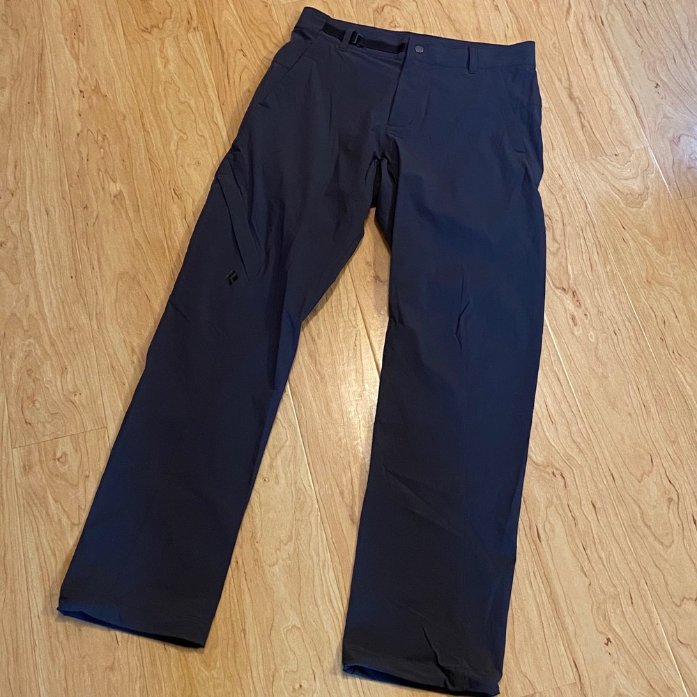 Black Diamond Mens Technical Hiking Climbing Pants Navy Blue Size Medium